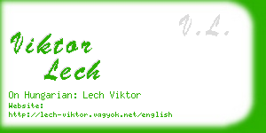 viktor lech business card